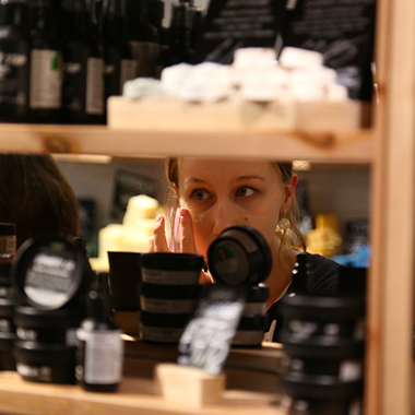 Makeup at Lush Yelp Event