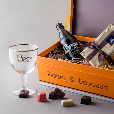 Beers Brogne and chocolates - Plaisirs et Douceurs - packshot shoot