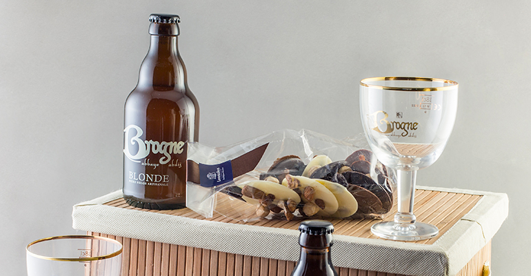 Beers Brogne and chocolates - Plaisirs et Douceurs - packshot shoot